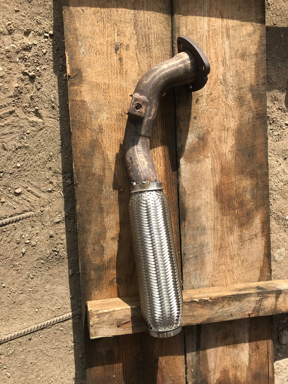 приемная труба с гофрой авео 1.4, приемная труба с гофрой на митсубиси каризма, приемная труба на кайрон, гофра на выхлоп умз 417, приёмная труба глушителя киа соренто