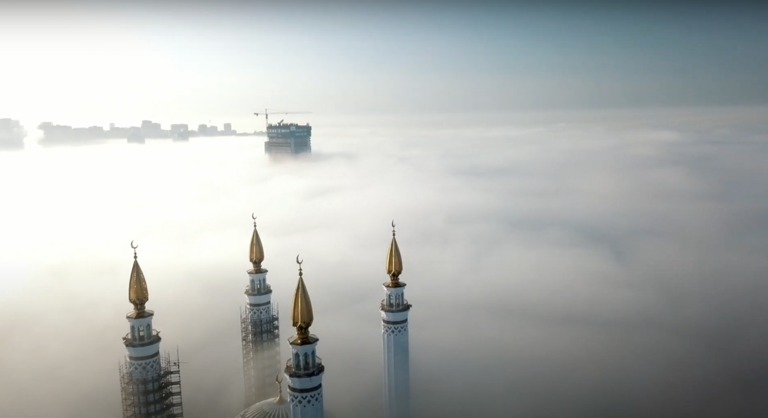 соборная мечеть, мечеть, соборная мечеть «ар-рахим», мечеть в тумане, мечеть ар рахим уфа