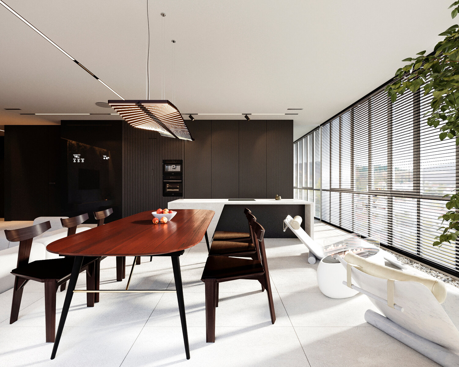 интерьер конференц зала в стиле лофт, дизайн интерьера, офис тесла интерьер, интерьер, интерьер 2021