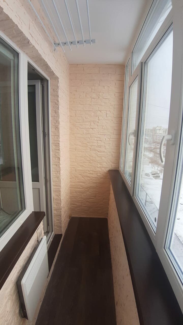 отделка балкона, отделка балкона 6м, отделка балкона внутри, внутренняя отделка балкона, обшивка холодного балкона