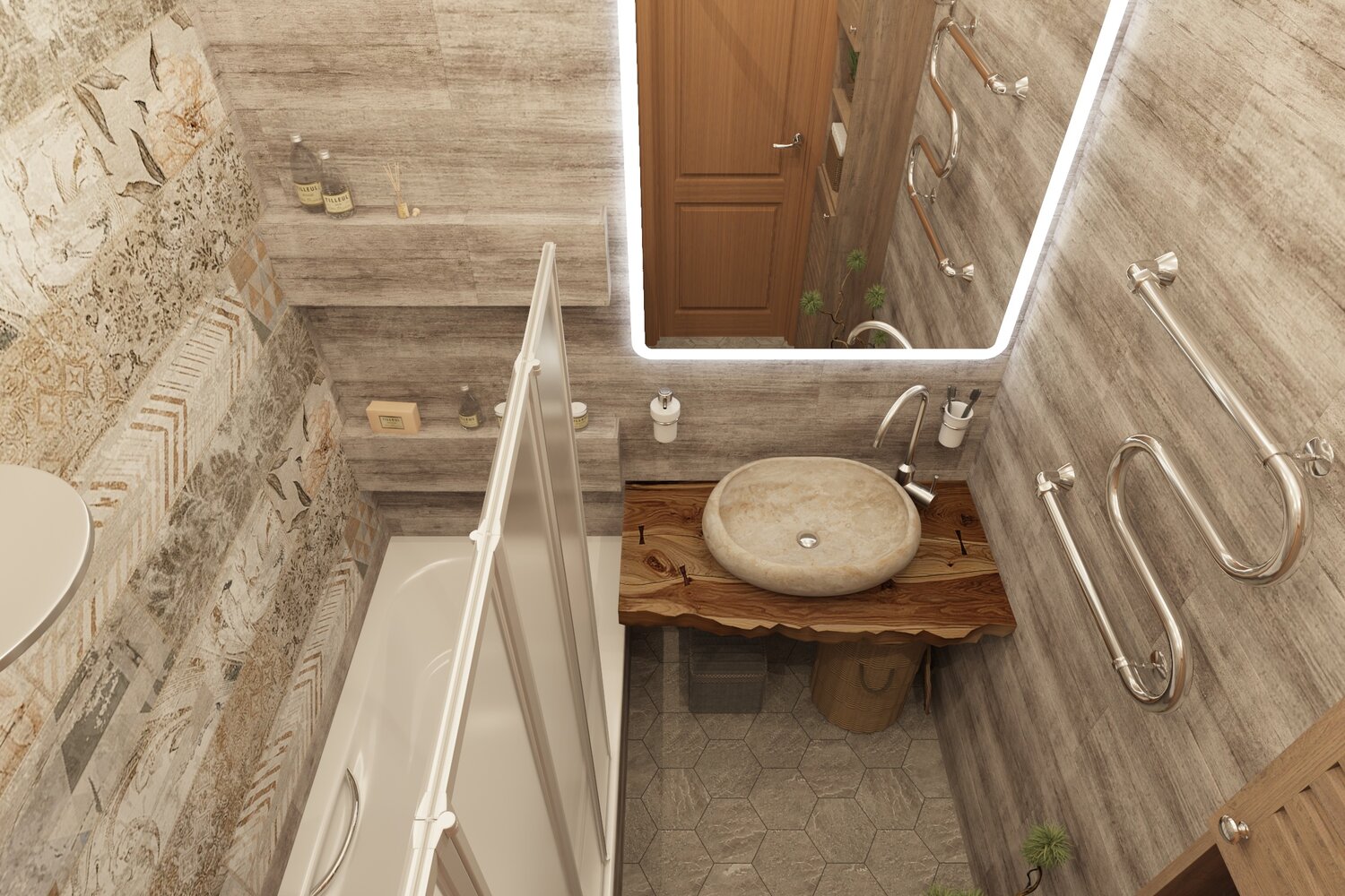 ванная комната, дизайн ванной комнаты, дизайн ванной, небольшая ванная комната, детский санузел