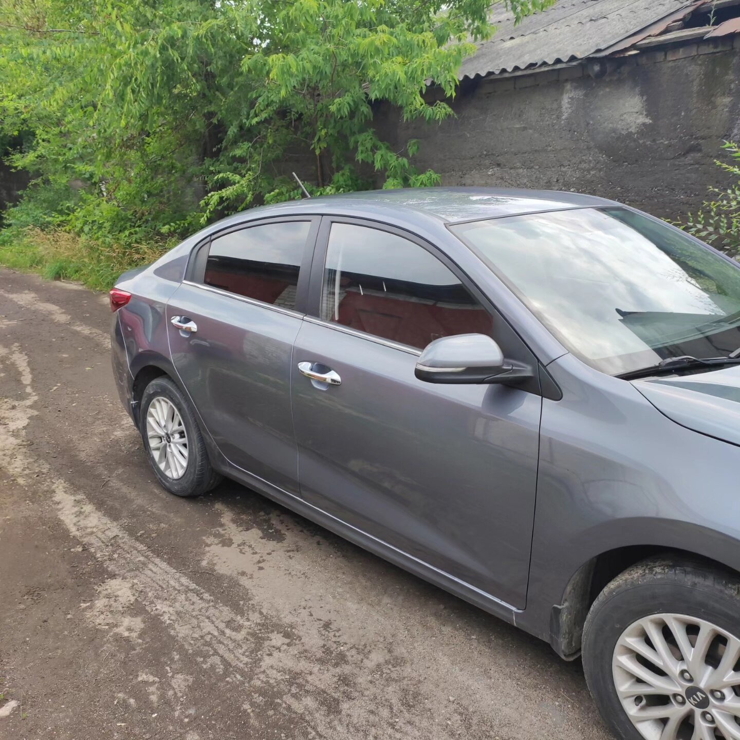 kia rio iv, серая киа рио, серебристая киа рио, kia rio 2018 серый, kia rio iv 2017