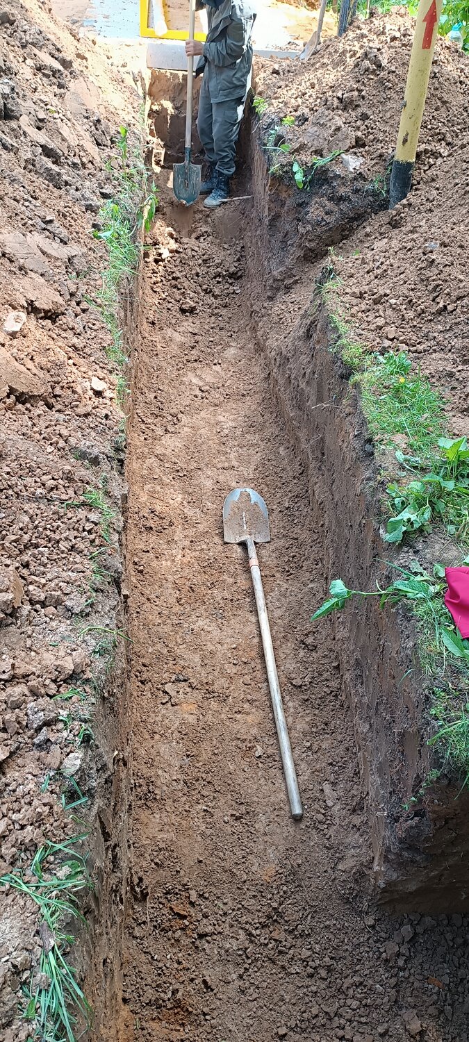 копка траншеи, копать траншею, ручная копка траншей, траншея под фундамент, земляные работы вручную