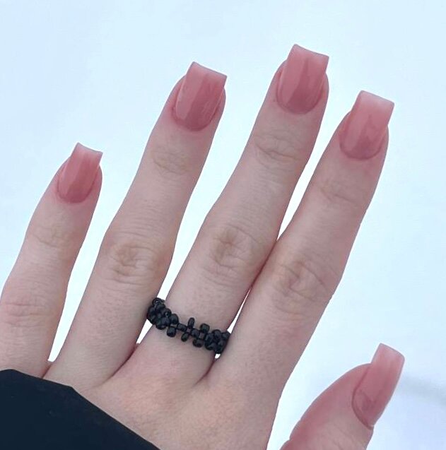 ногти, маникюр 💅, базовые ногти, длинные квадратные ногти, стильные ногти