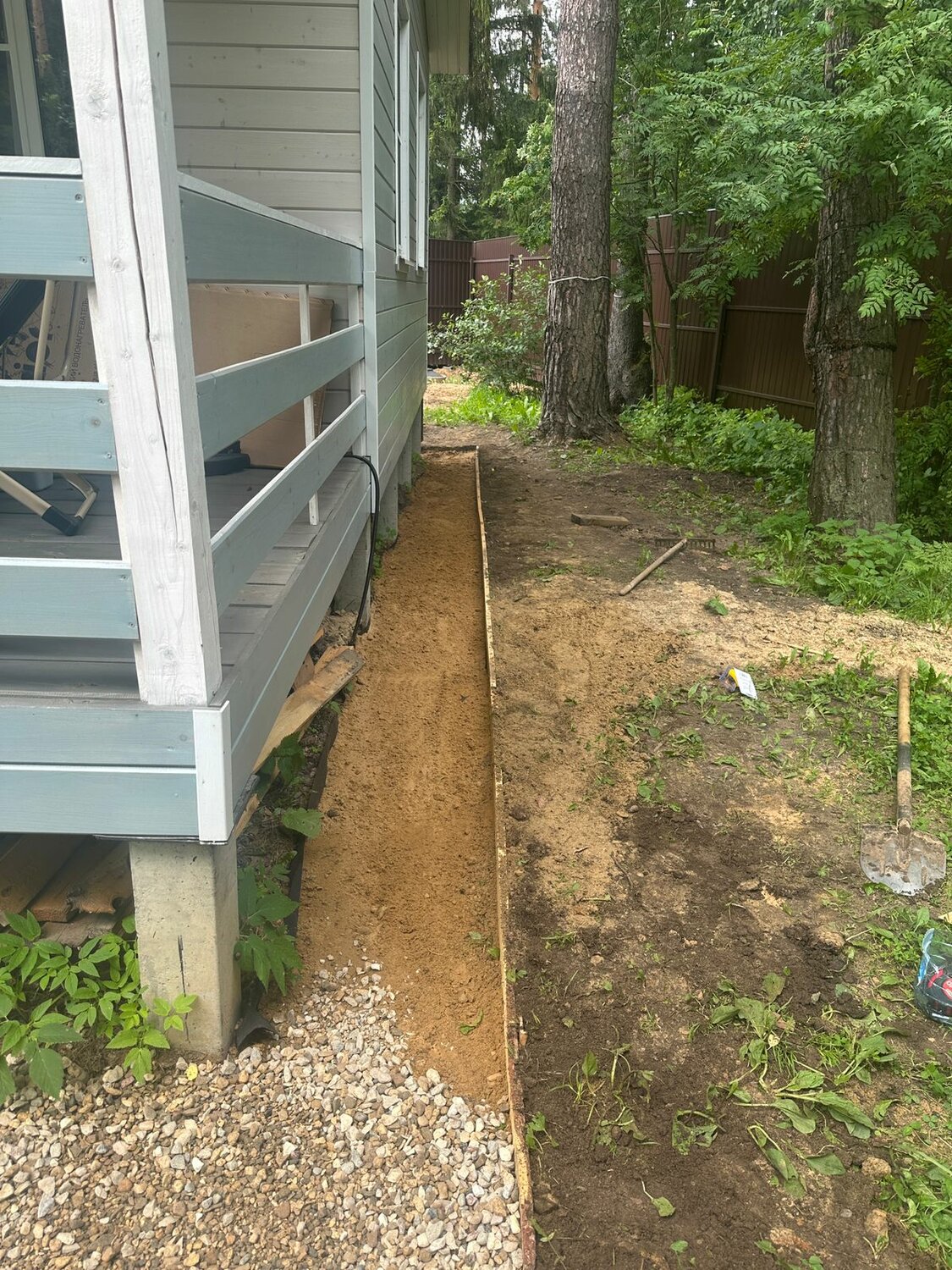 отмостка вокруг дома, отмостка дома, отмостка на даче, обустройство отмостки, отмостка в частном доме