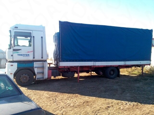 маз зубренок тент 2005г, грузовой автомобиль, полуприцеп фура, газель, тент маз 53366-8508020