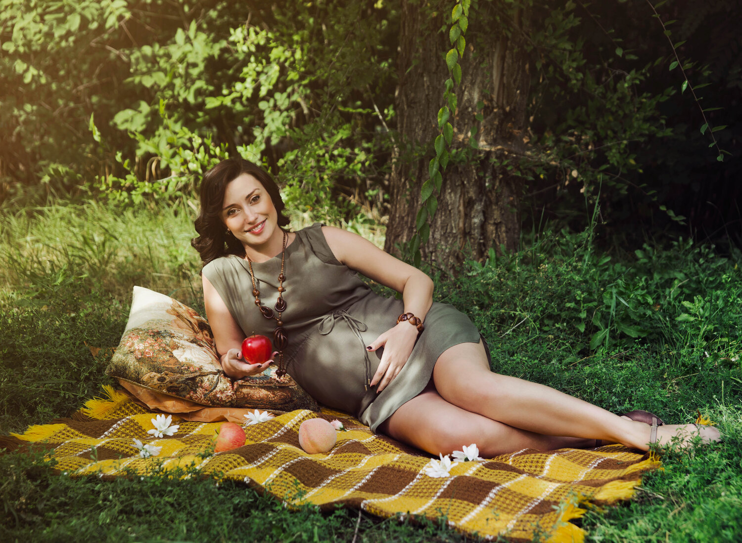 девушка на пикнике, девушка, красивые девушки, фотосессия, люди