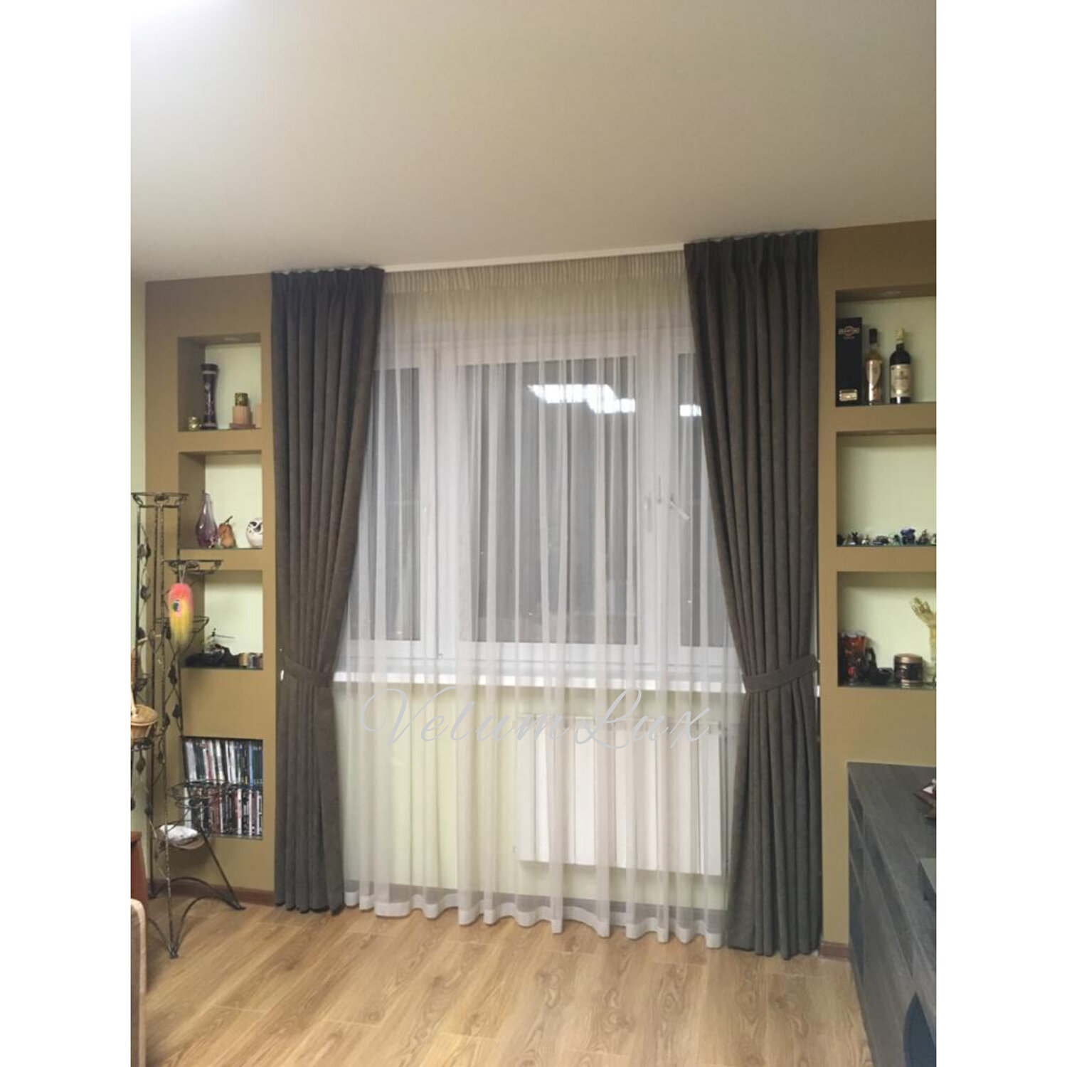 шторы на окно 3.5 метра, шторе, шторы на 5 метровый карниз, занавеска, шторы на металлическом карнизе для гостиной