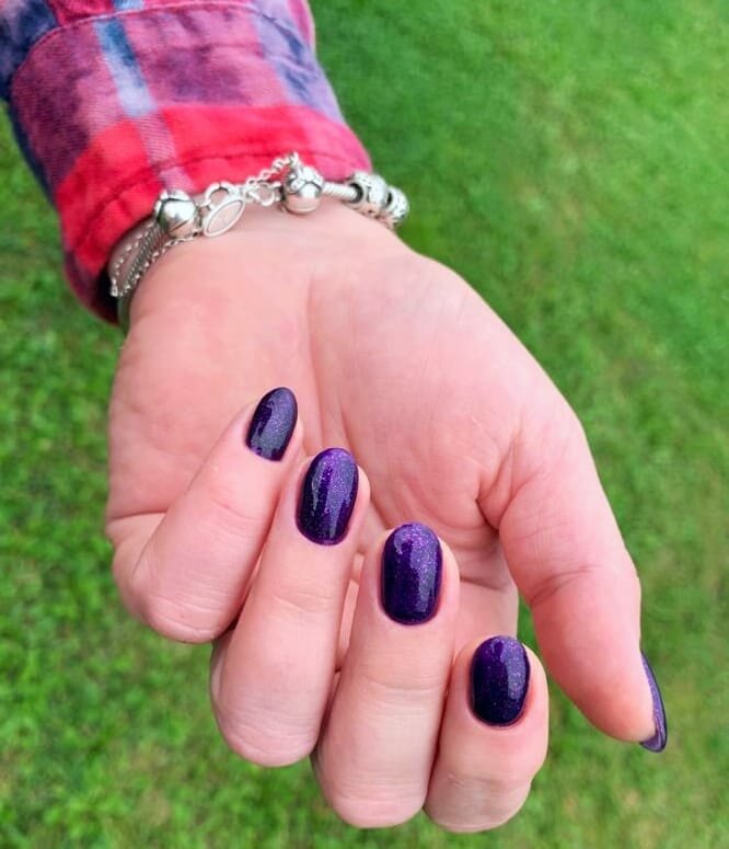 ногти, маникюры, маникюр цвета танзанит, nail, гель лак