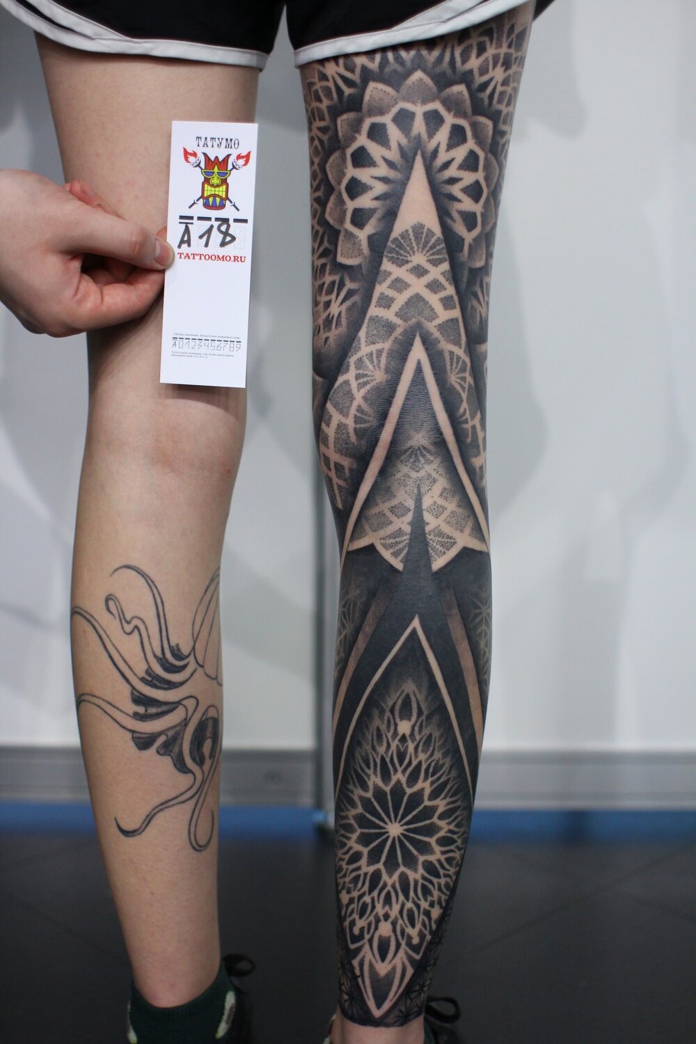 татуировка, тату, орнаментал на голени, tattoo, тату на предплечье blackwork геометрия