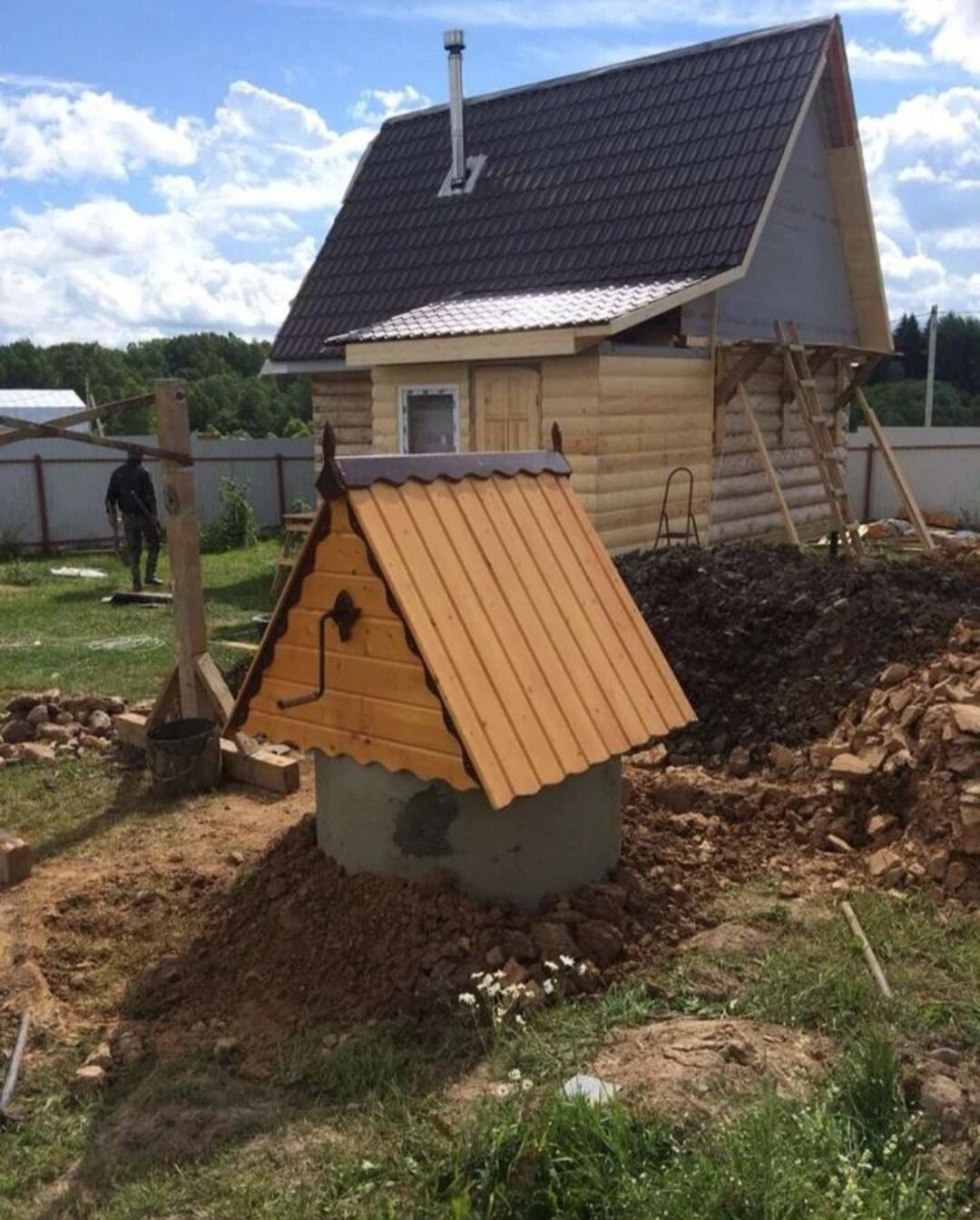 колодезный домик, домик на колодец, домик для колодца храм, колодец, сооружение колодца
