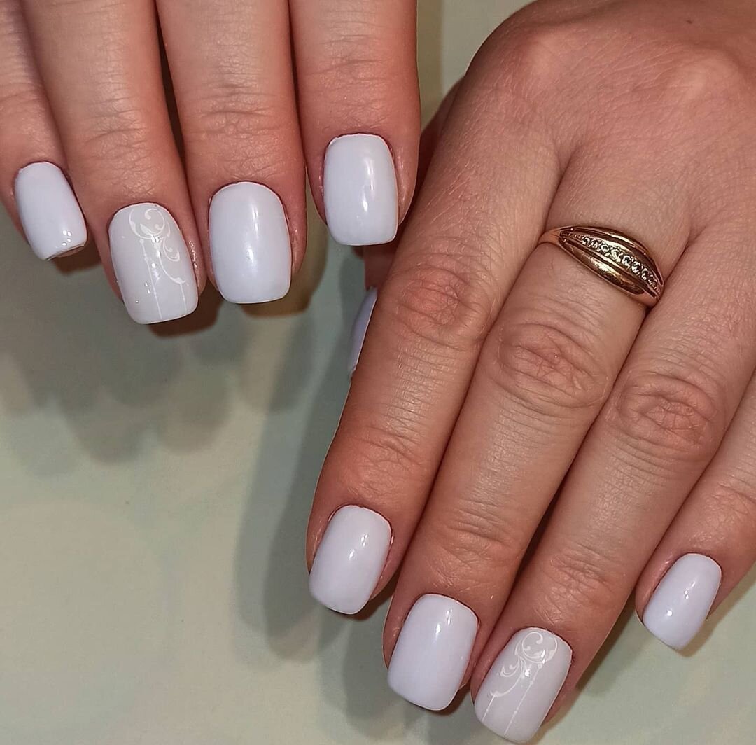 жемчужный маникюр, гель лак, ногти, маникюры, втирка на короткие ногти