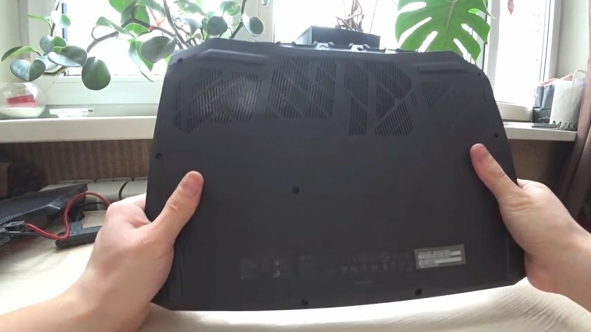 ноутбук acer nitro 5 an515-51-52qc, acer nitro 5 задняя крышка, крышка ноутбука acer nitro 5, acer nitro 5 нижняя крышка, acer nitro 5 an515-54-584q