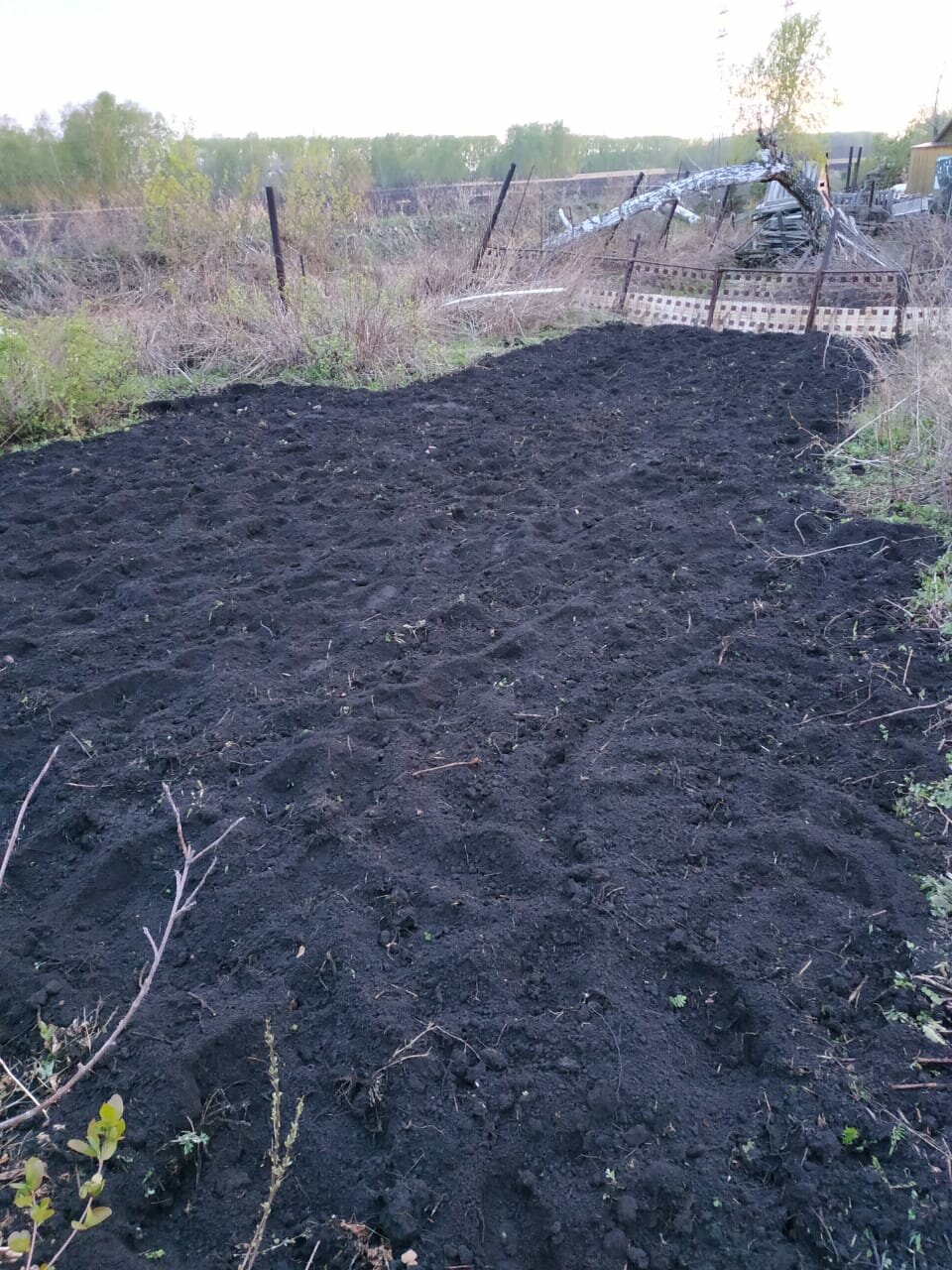 участок, вспаханная грядка, земля огород, земельный участок, огородов