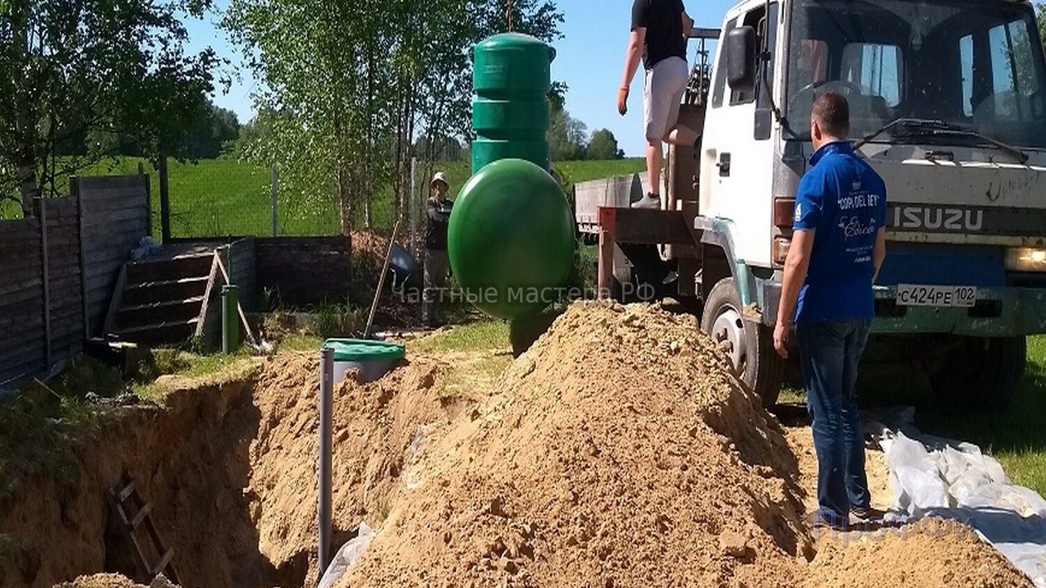 котлован под газгольдер 2700 литров, установка септика, газгольдер для частного дома, газгольдер закопанный, газгольдер 5000 литров