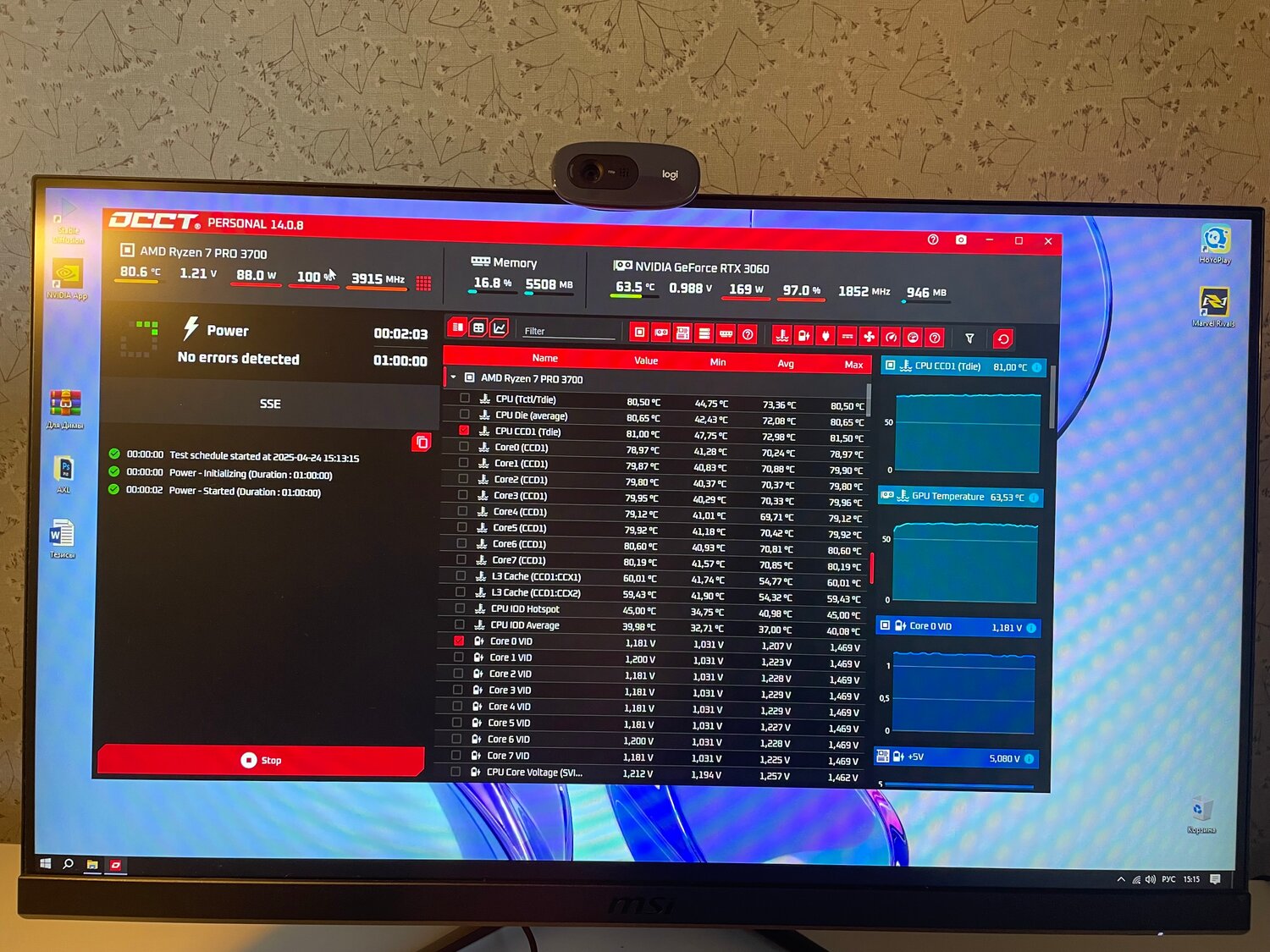 компьютер, скриншот, amd ryzen, amd ryzen 7, cpu core voltage