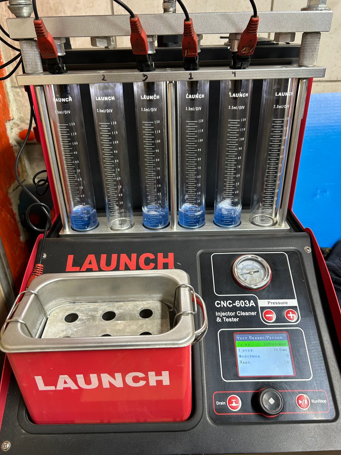 launch cnc 603a, launch cnc 603a new стенд очистки форсунок, стенд для промывки форсунок, стенд лаунч для промывки форсунок, промывка форсунок