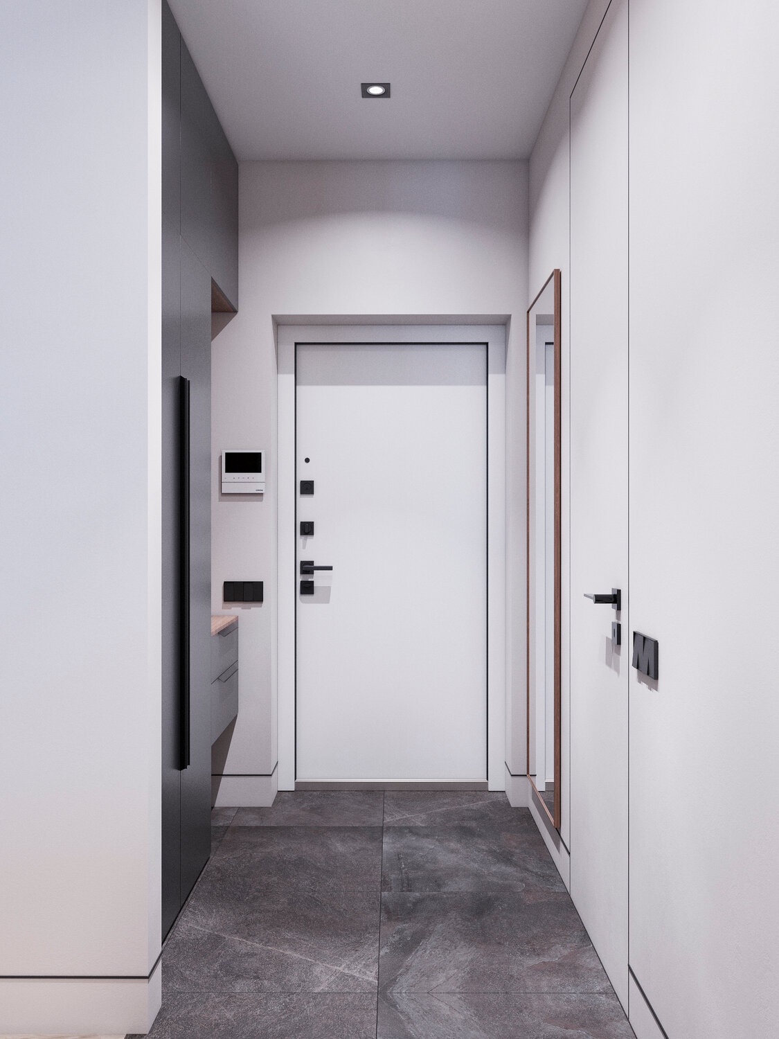 маленькая прихожая в современном стиле, интерьер прихожей, интерьер коридор, интерьер прихожая, прихожая дизайн