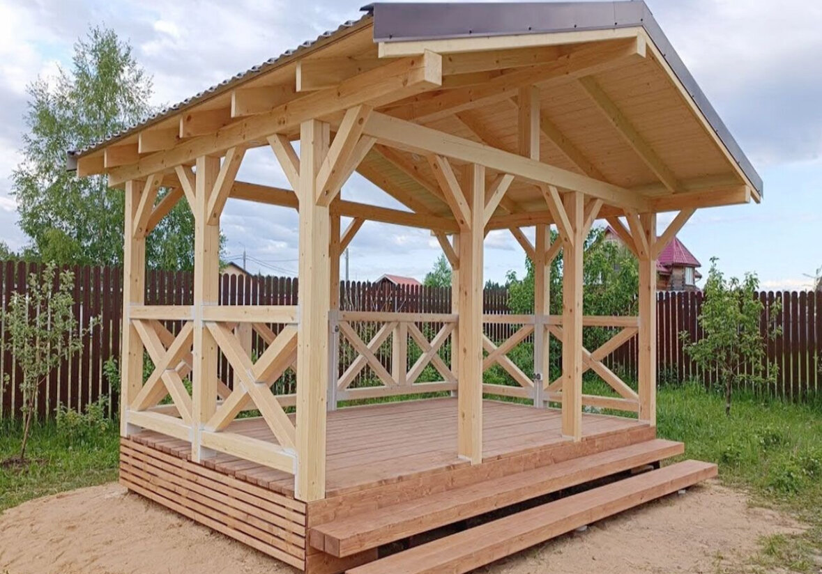 беседка, деревянная беседка, садовая беседка, беседка для дачи, беседка для дачи деревянная