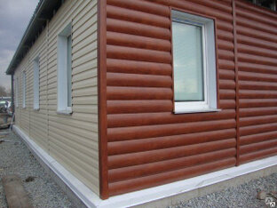 металлический сайдинг блок хаус, альта профиль сайдинг блок хаус, сайдинг блок хаус, сайдинг металлический, отделка металлосайдингом