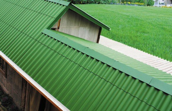 андулиновый шифер, шифер на крыше, кровля из шифера, крыша из профлиста, крыша из профнастила