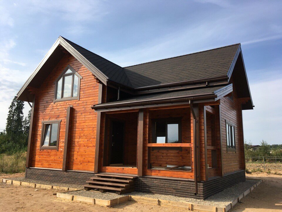 домик из профилированного бруса, дома из профилированного бруса, дома из бруса, дома из бруса под ключ, проект дома из профилированного бруса