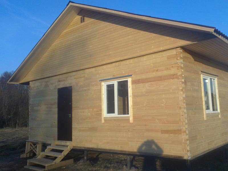 дачные дома из бруса, дом брус 6х8, каркасный дом 6 х 8, дома из бруса, дом в