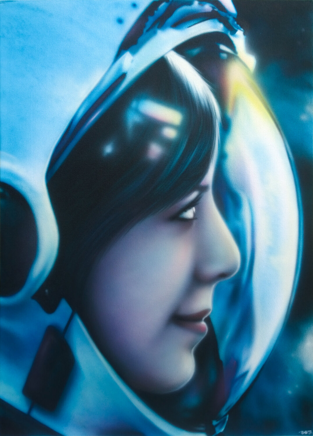 девушка космонавт, постер космонавт, девушка, в космос, анна ли фишер