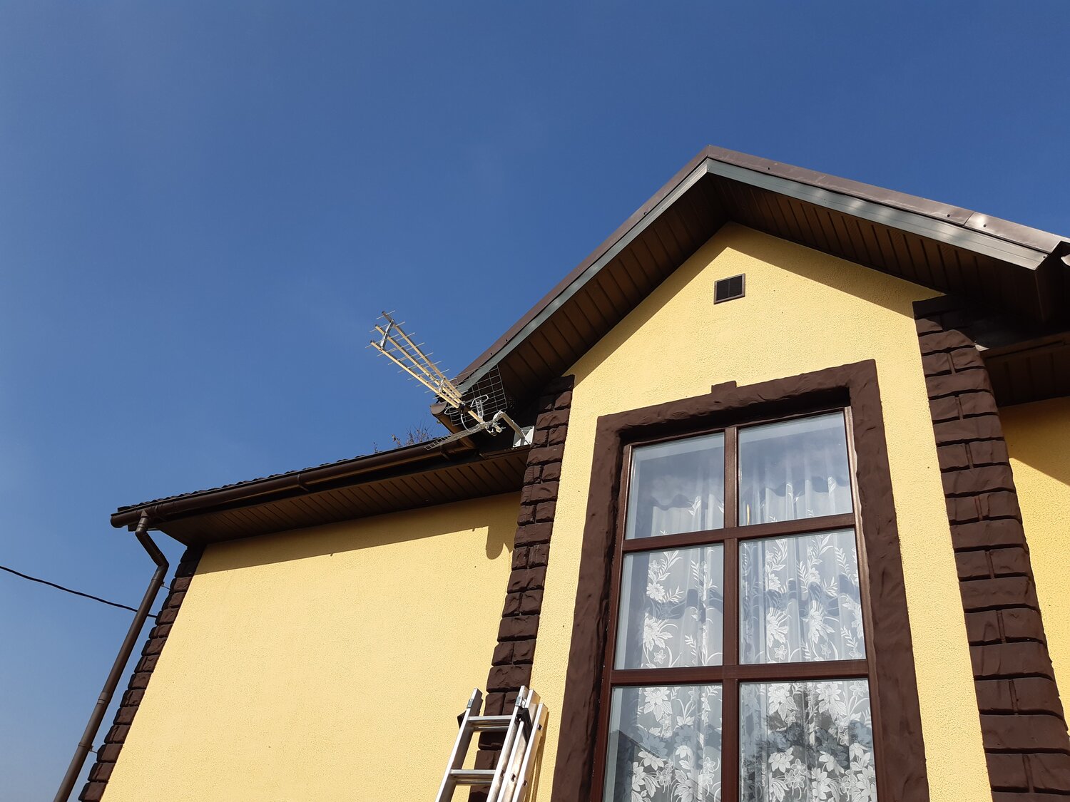 загородный дом, окна, дом, фасад, коттедж