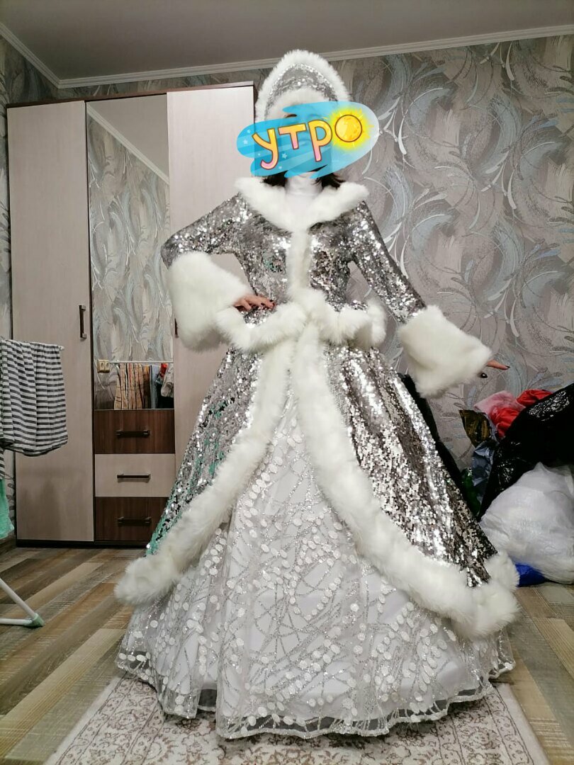 костюм снегурочки, детский костюм снегурочки, костюм снегурочка сказочная, серебряный костюм снегурочки, костюм снегурочки из парчи