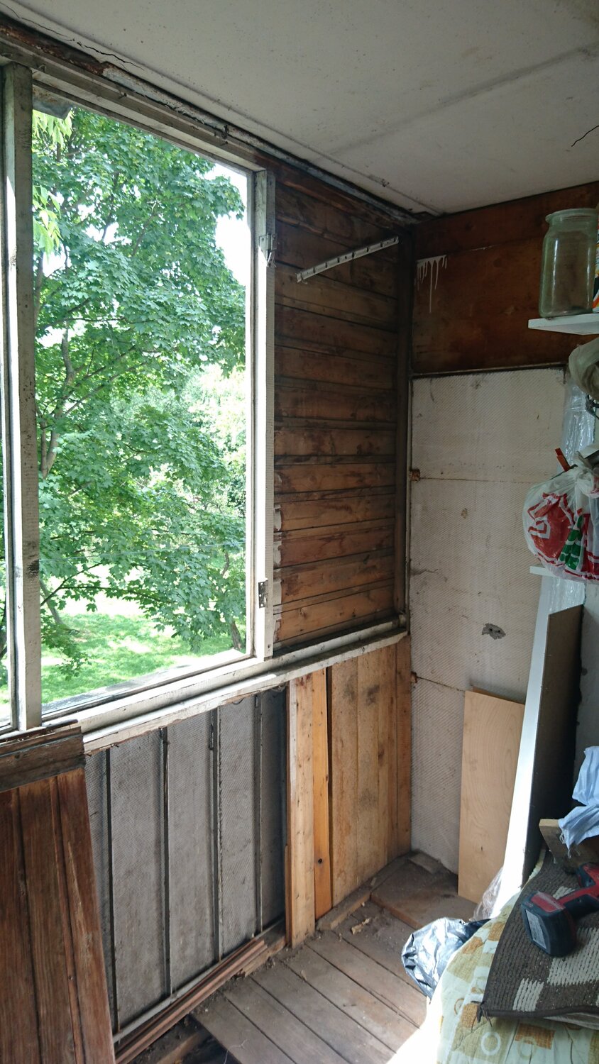 балкон, лоджия, перестройка балкона, старый балкон в хрущевке, старый балкон изнутри