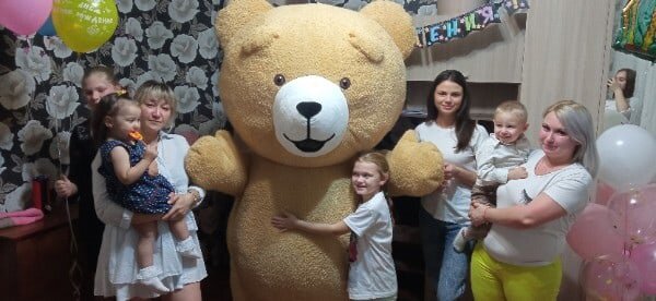 человек, мишки мишки омск клуб, медведь, семейный, мишка
