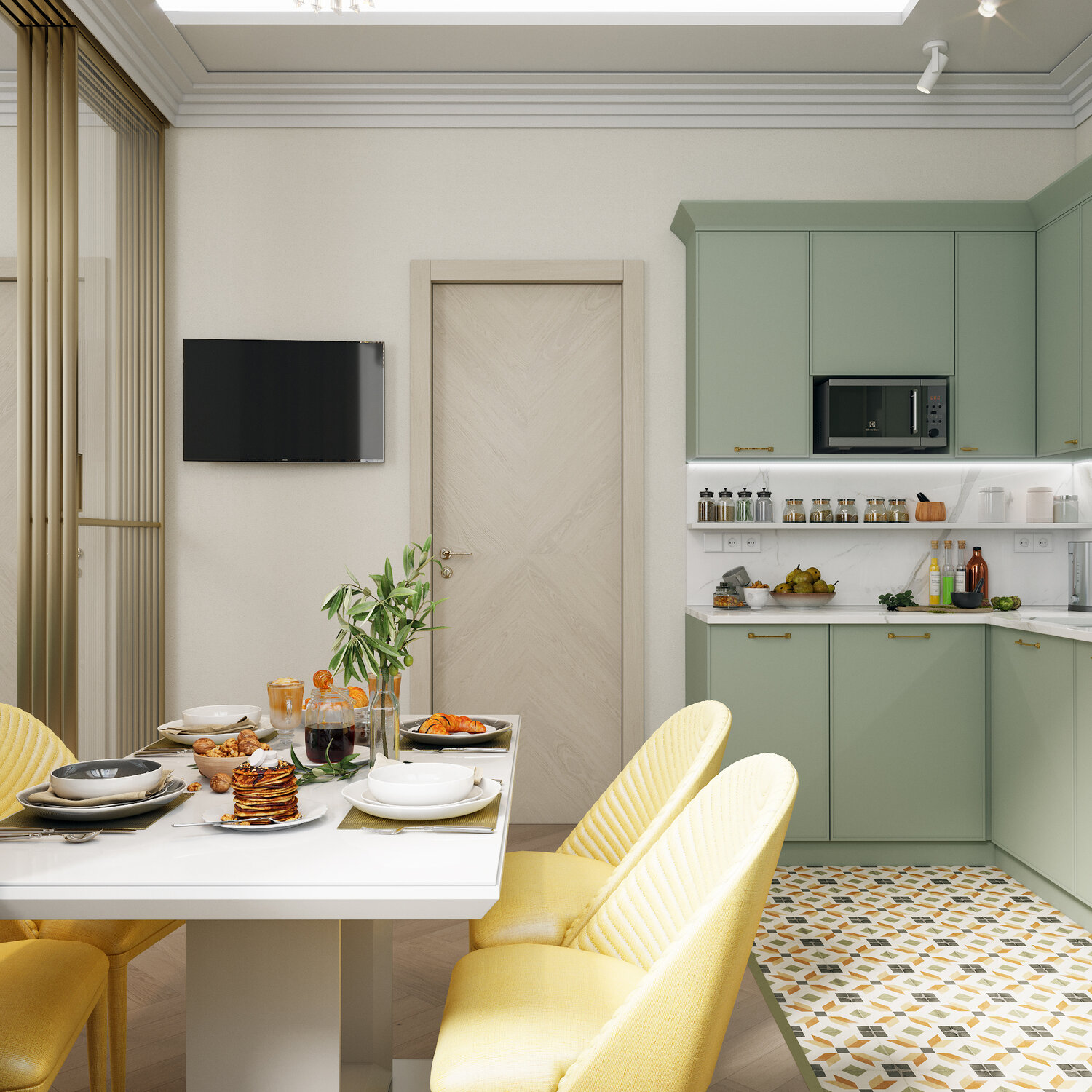 кухня интерьер дизайн, интерьер кухни, кухня в скандинавском стиле, кухни, кухня в стиле