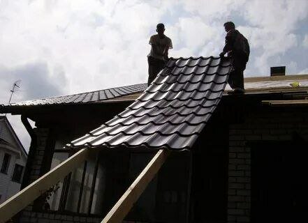 крыша с металлочерепицы, монтаж кровли из металлочерепицы, металлочерепица на крыше, монтаж металлочерепица, крыша из металлочерепицы монтаж