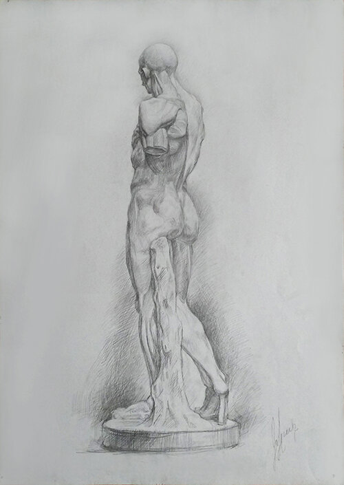 Занятие с репетитором по академическому рисунку