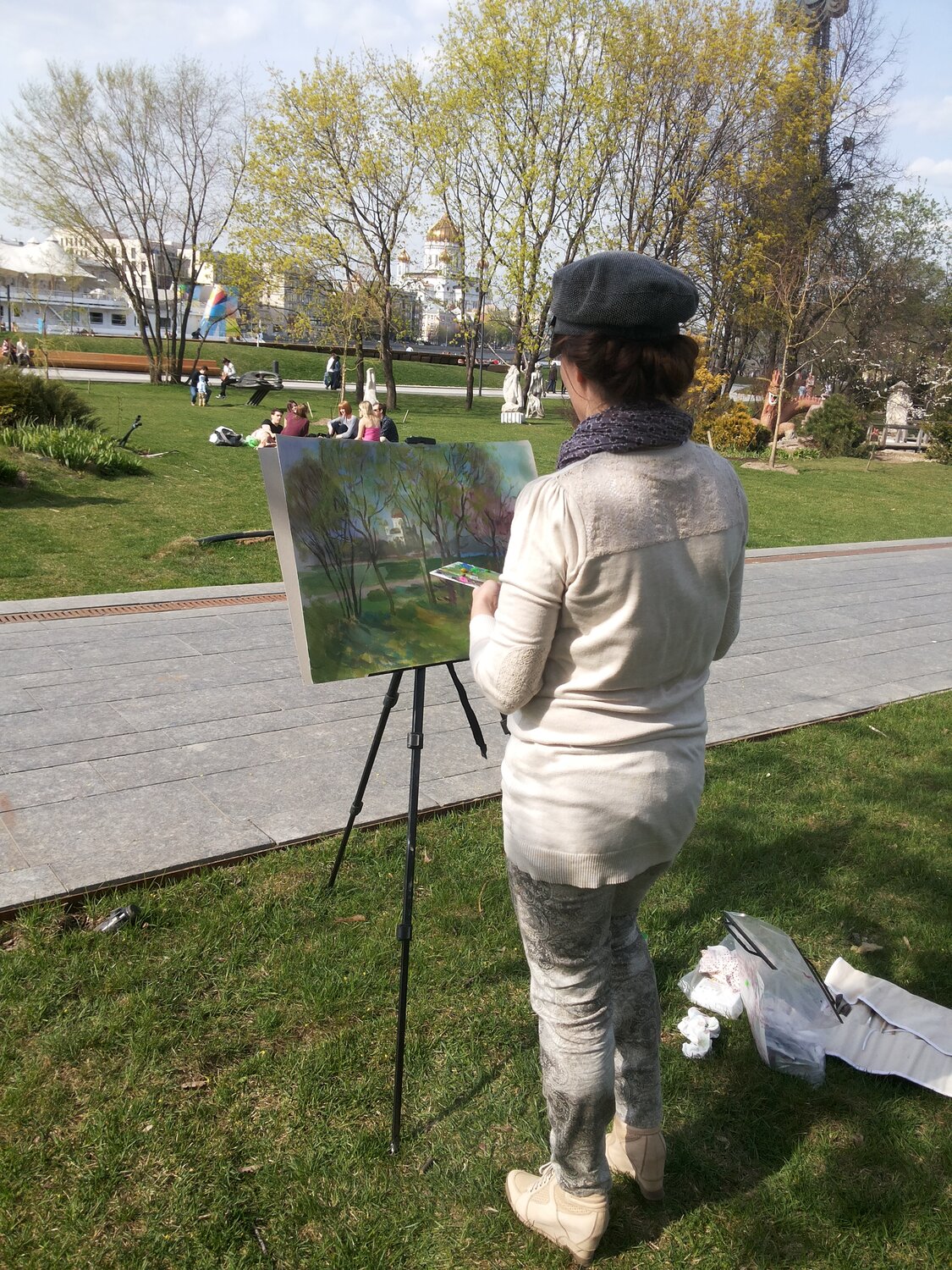 Занятие с репетитором по живописи