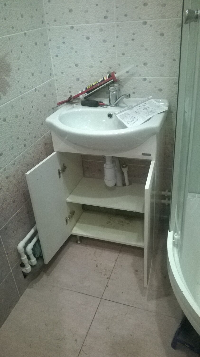 Монтаж смесителя