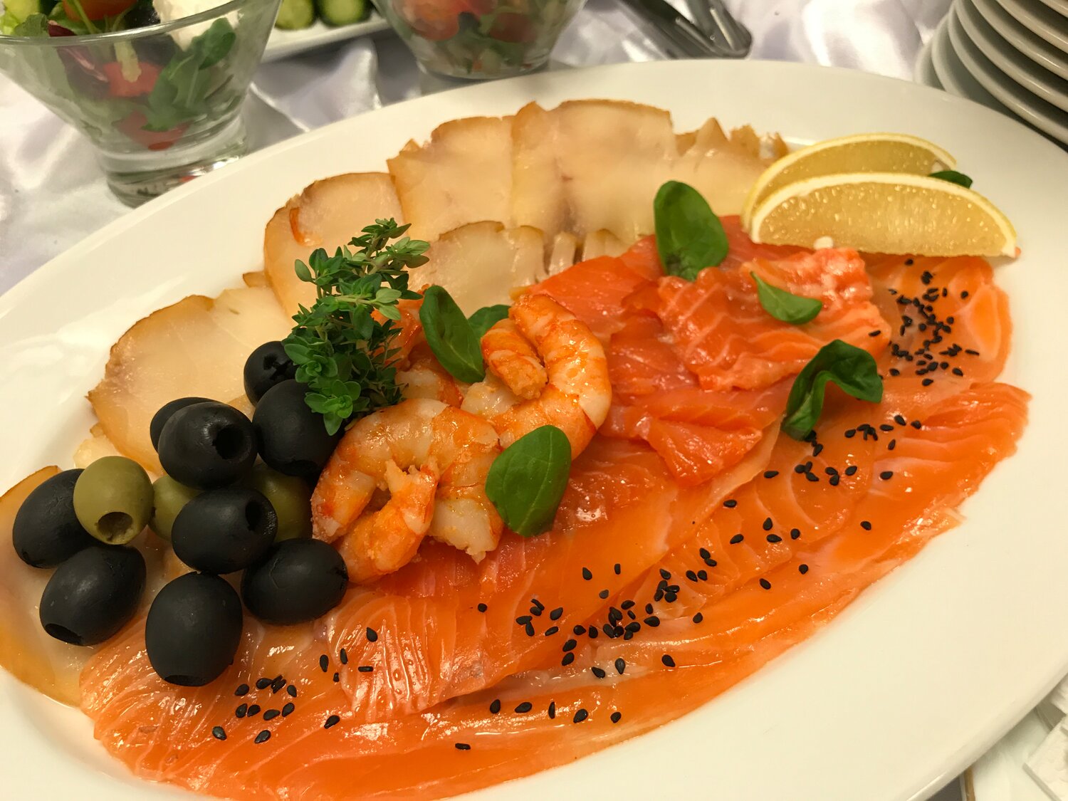 еда, рыбное ассорти палтус семга, кухня, сёмга, масляная рыба