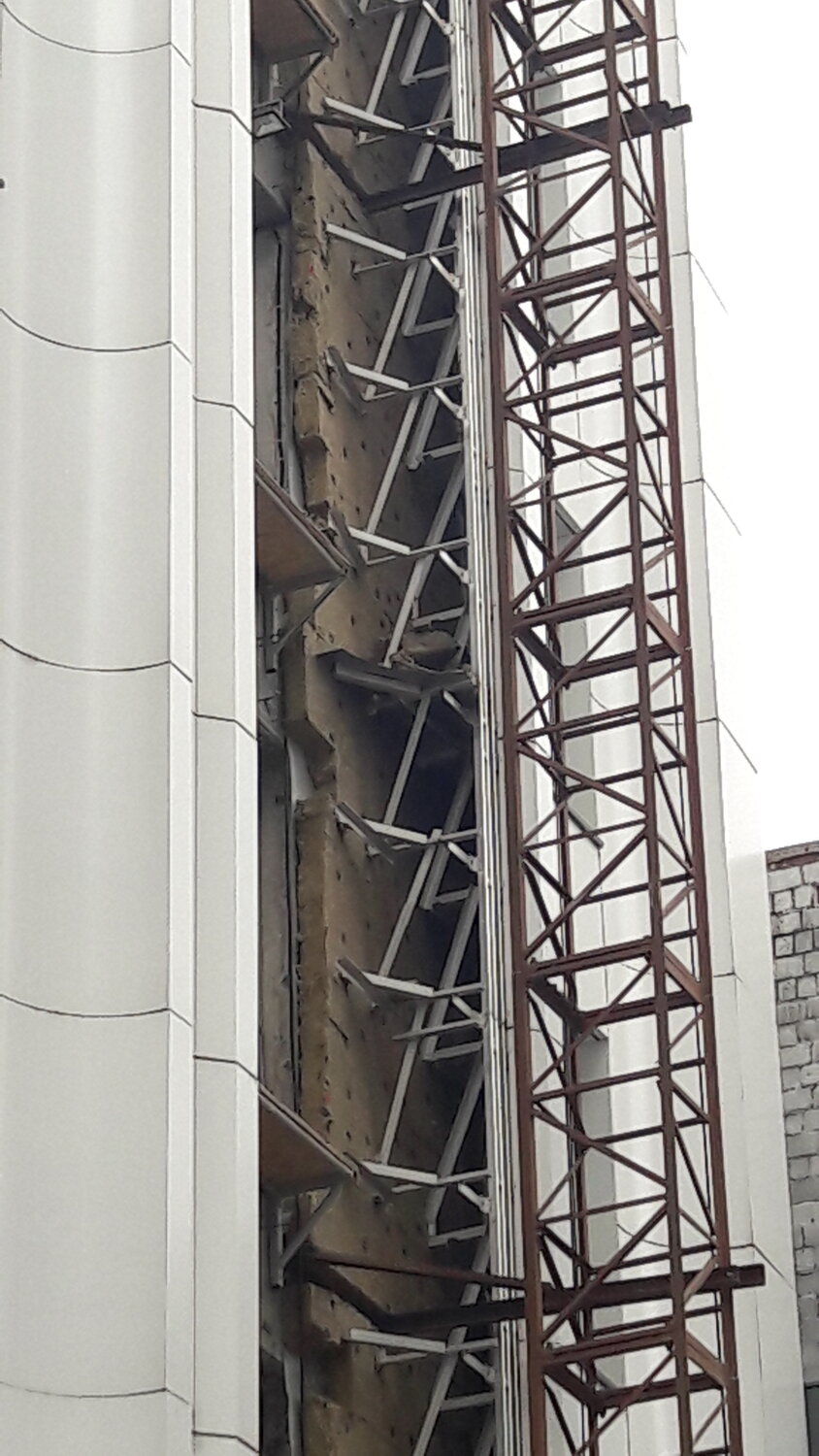 решетчатая башня 20 м под газоходы, tower, металлоконструкции, 4g башни, строительный
