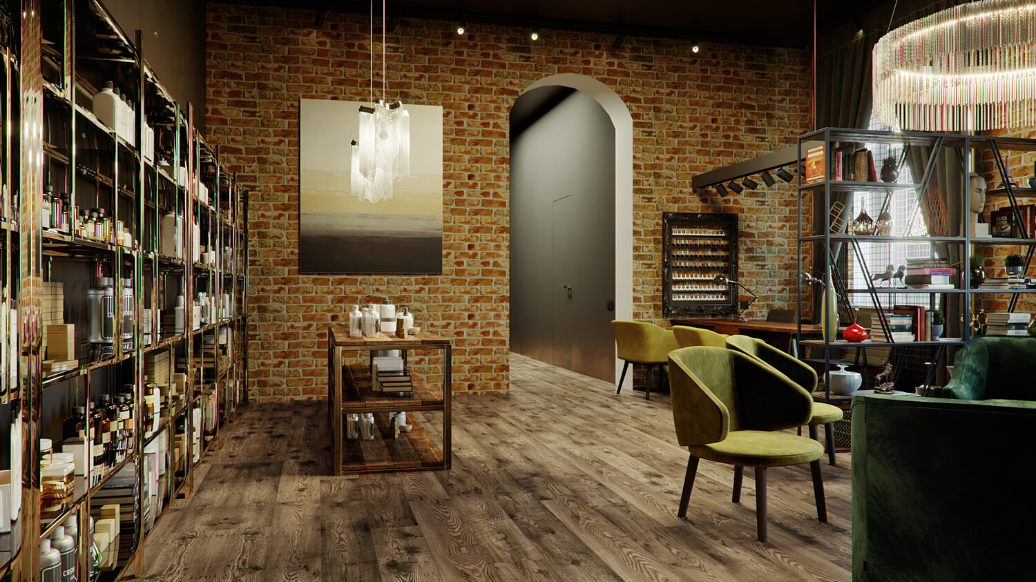 интерьер магазина в стиле лофт, мастерская в стиле лофт, магазин в стиле лофт, лофт материалы, лофт