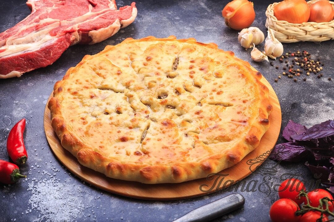фыдджин пирог с мясом, осетинские пироги, осетинский пирог с мясом и сыром, пирог с мясом, осетинский пирог с творогом и картошкой