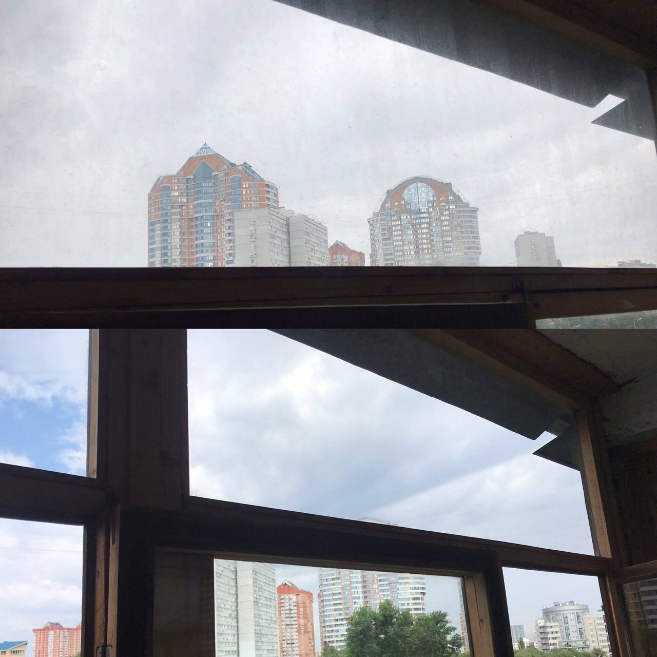 окна, балкон, вид из окна, небо из окна, лоджия