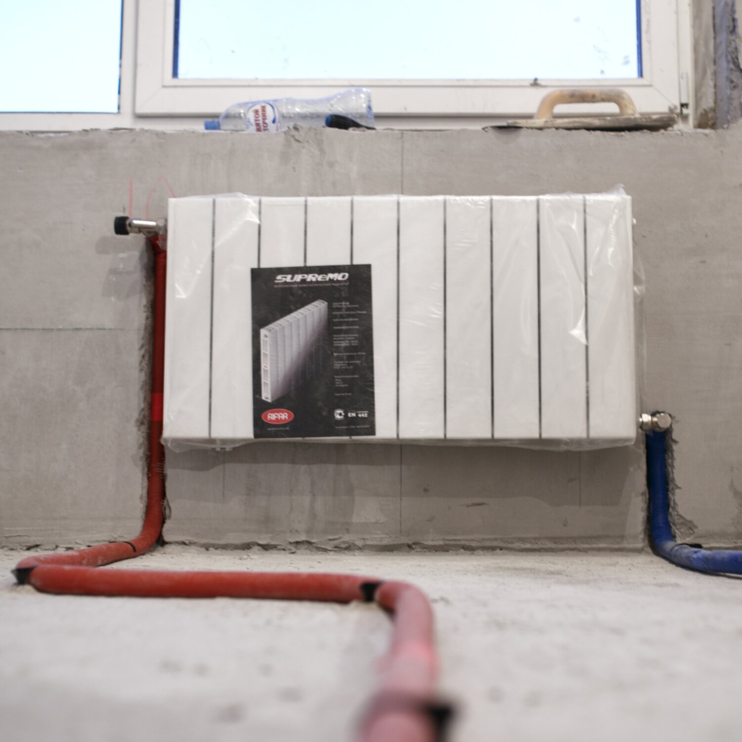 разводка отопления в квартире, отопление, разводка отопления рехау, сшитый полиэтилен для отопления рехау к батареи, лучевая разводка отопления в квартире