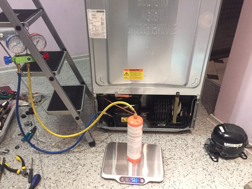 asc 2300 g заправка фреоном, бытовая техника, техника, бытовая техника холодильник, холодильник