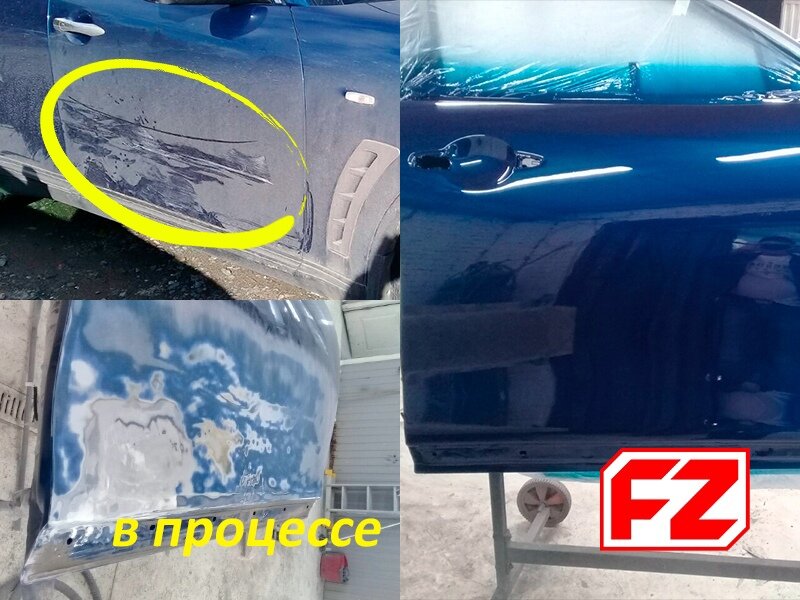 авто, автомобиль, покраска двери автомобиля, повреждение автомобиля, машин