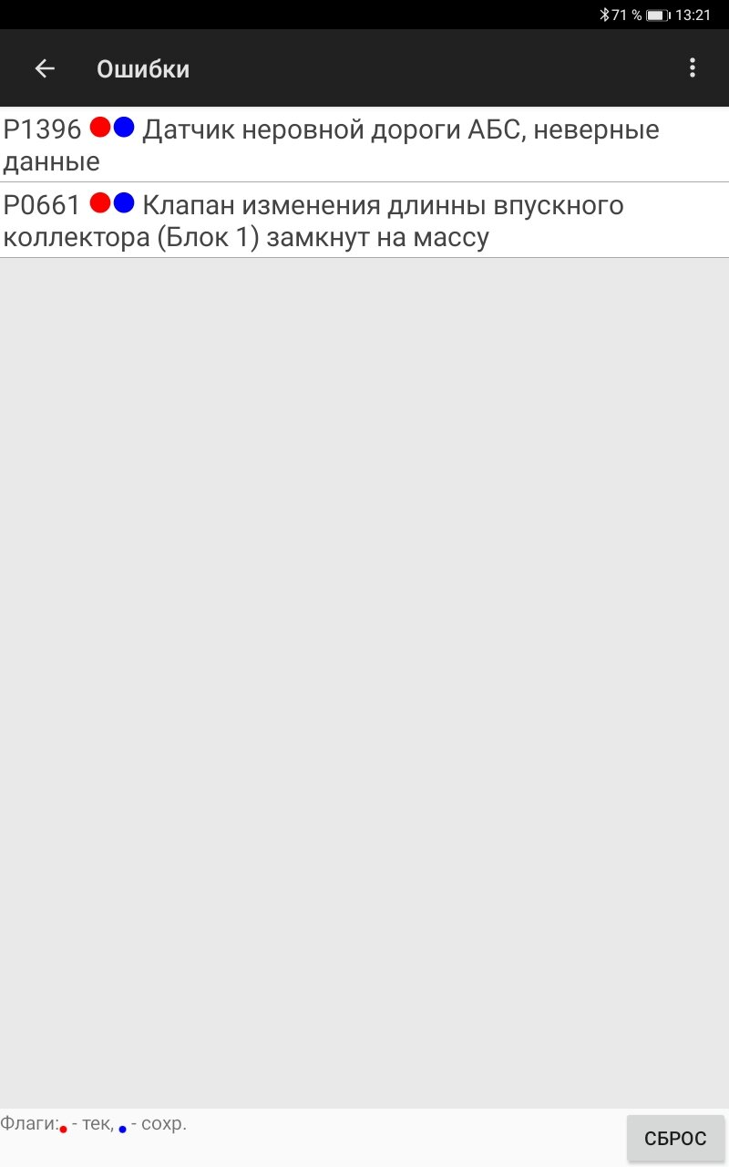 скриншот с текстом, ошибка, ошибка ро 327, ошибка эбу 7е8, c1206 ошибка abs