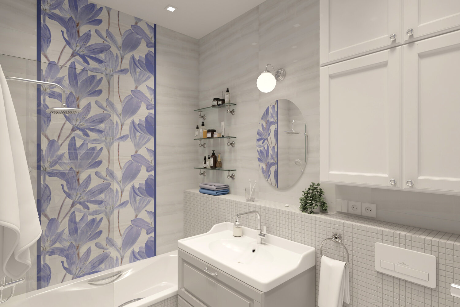 плитка kerama marazzi сады форбури, сады форбури керама марацци, ванная комната, ванная комната дизайн, дизайн ванной комнаты