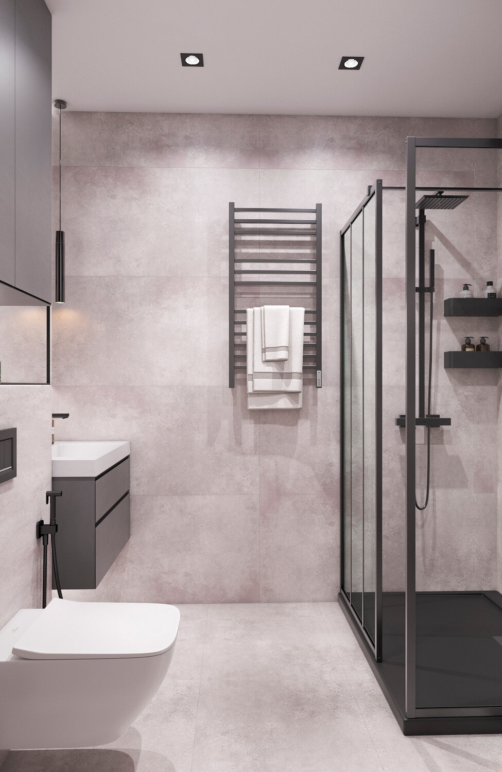 санузел дизайн, интерьер ванная, душевая комната дизайн, интерьер ванной с душевой, ванная комната современный дизайн