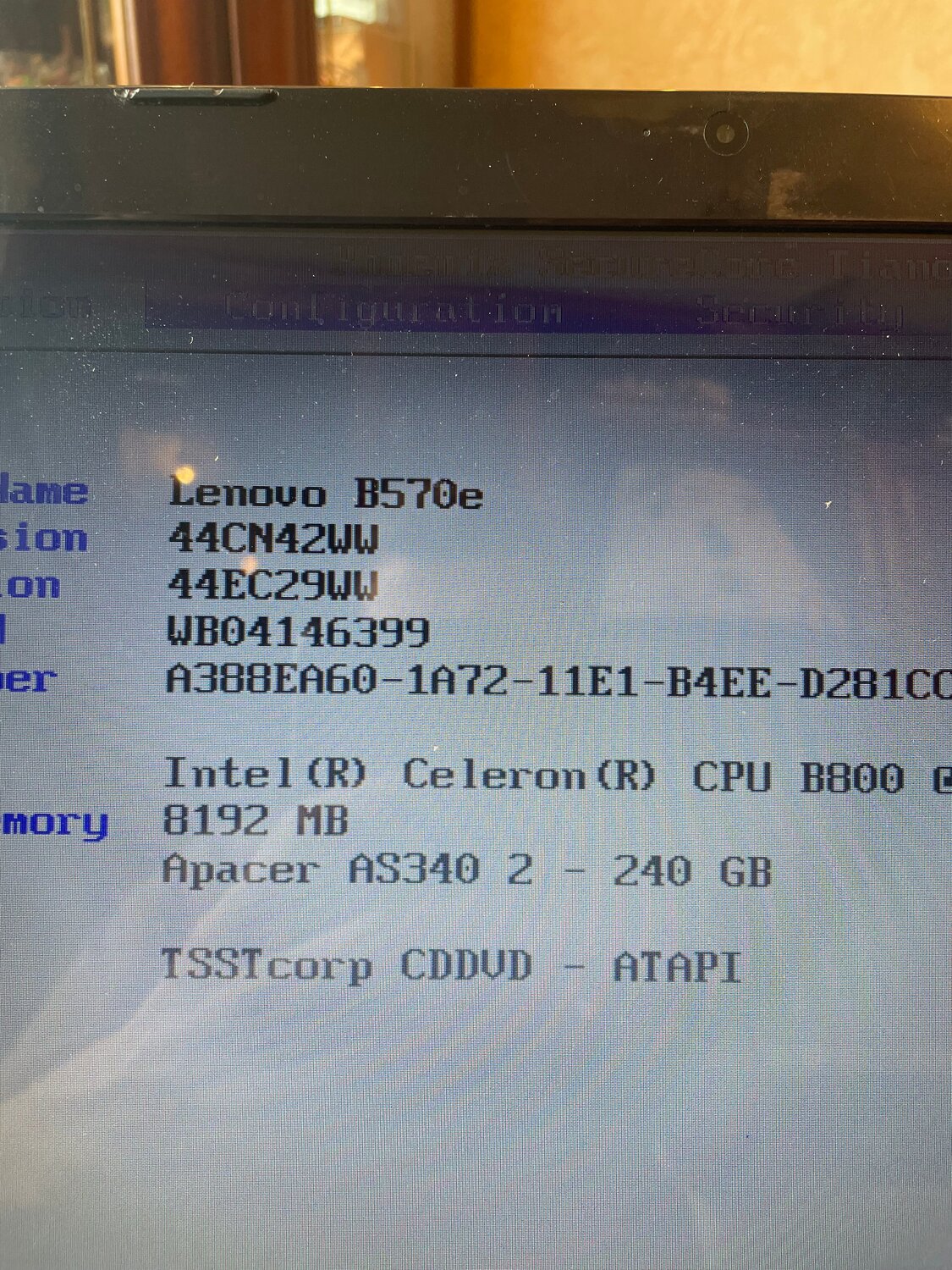 lenovo bios, биос леново, ноутбук lenovo, серийный номер ноутбука lenovo, компьютер