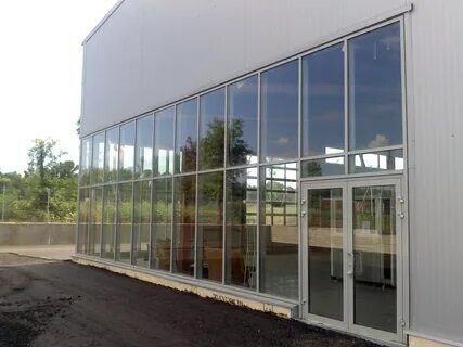 татпроф витражное остекление, ленточное остекление производственных зданий, фасадное остекление из алюминиевого профиля, остекление промышленных зданий, витражное остекление